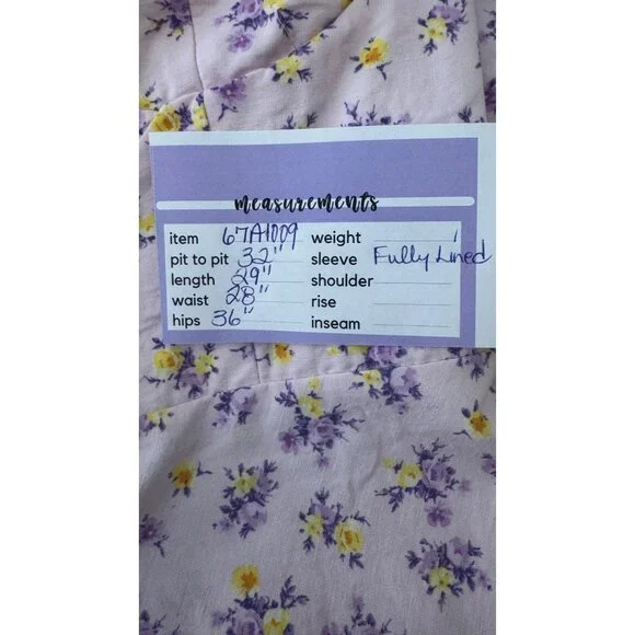 Strappy Small Back Mini Dress Pink/Purple Fully Lined Sweetheart Neckline - Picture 3 of 12